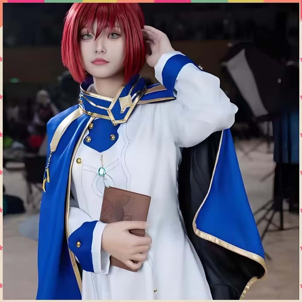 Anime Cosplay With Red Hair - 雪ゆきコスプレ衣装アニメ白雪姫赤髪のロールプレイスーツハロウィンカーニバルパーティー衣装女性フレンチドレス