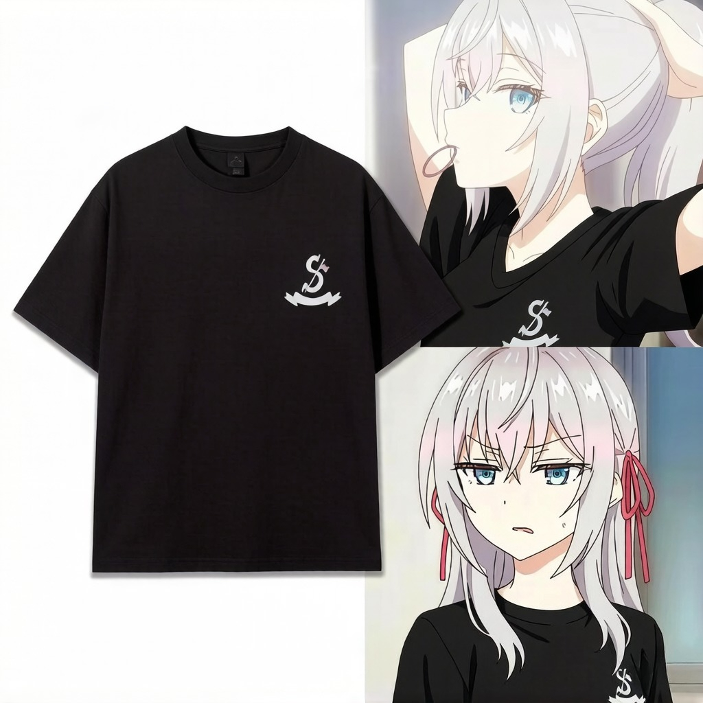 Anime Cosplay Alya - アリヤは時々感情を隠すロシアアニメ Tシャツ夏シャツ半袖男性女性服 Tシャツコスプレギフト