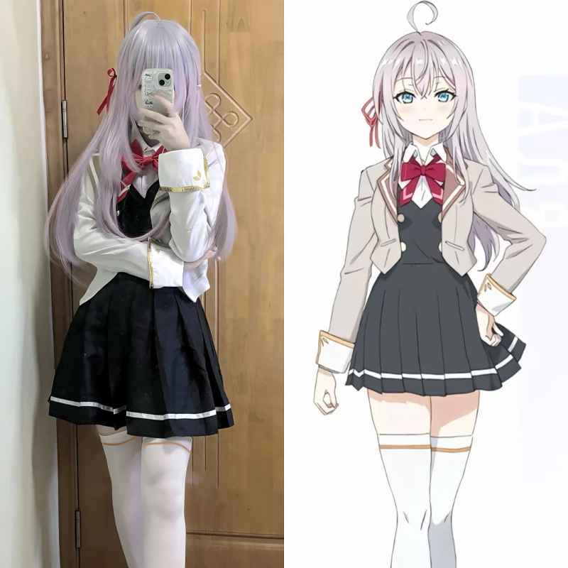 Anime Cosplay Alya - アリヤは時々感情を隠す ロシア語 アリサ・ミハイロヴナ・クジュウ コスプレ衣装 アニメ JK制服セット