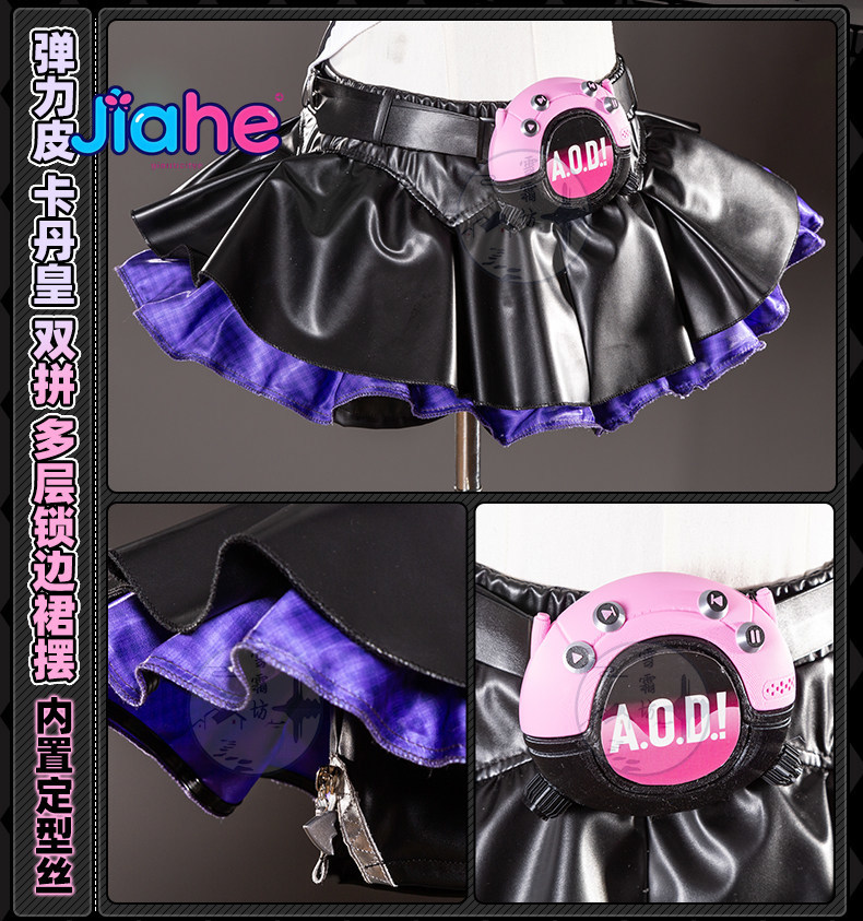 Anime Zero Cosplay - 2026年新作 ‌ ナンゴンユ妄想天使コスプレ衣装ハロウィンゲームゼンレスゾーンゼロZZZガールゴシックレザージャンプスーツドレス