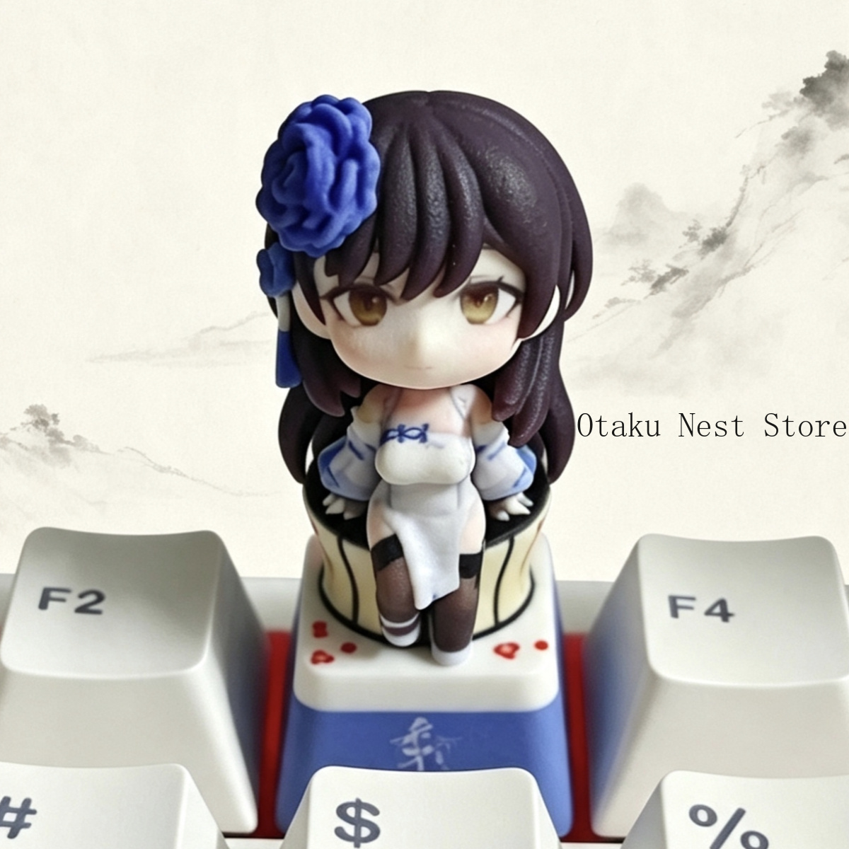 Anime Cosplay Kawaii - アニメガールズフロントライン タイプ95 QBZ-95 かわいいキーキャップ メカニカルキーボード装飾 ファンコレクション