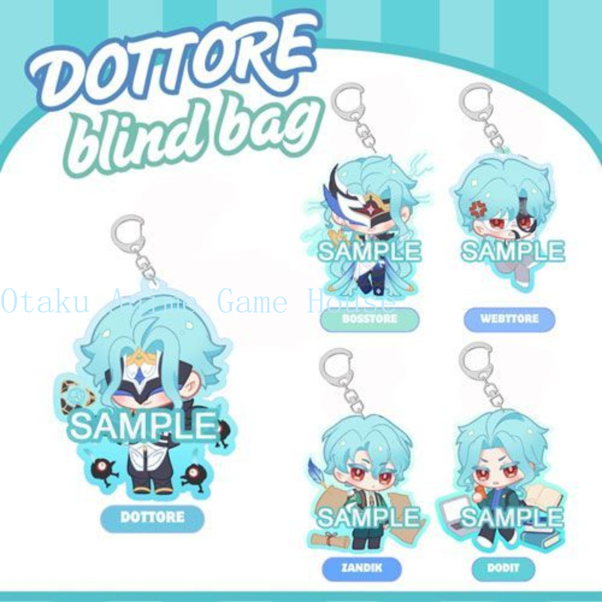 Anime Cosplay Kawaii - 原神インパクト イルドットーレ かわいいアクリルキーホルダー アニメバッグチャームペンダント バックパック装飾 友人の誕生日プレゼント