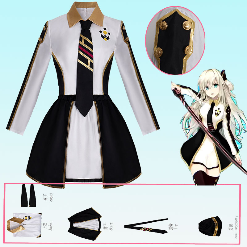 Anime Cosplay Dress - アニメレディースコスチュームコスプレスーツスカイストライカーエースレイメイドドレス制服ハロウィンクリスマス衣装