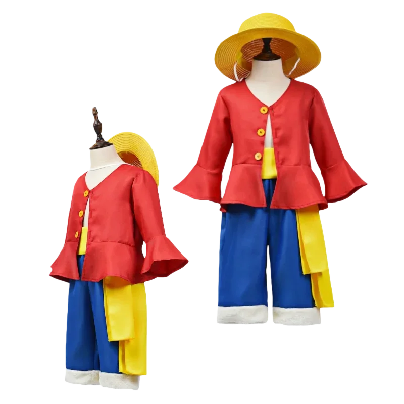 ハロウィンアニメ M-モンキー D ルフィフルセットコスプレ - Anime Cosplay Luffy のレビューと価格