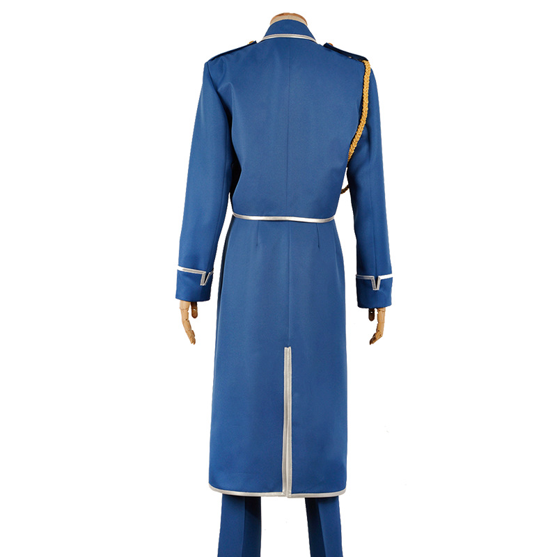 ロイ・マスタングコスプレアニメ鋼の錬金術師衣装制服かつらブル - Fullmetal Alchemist Coat のレビューと価格