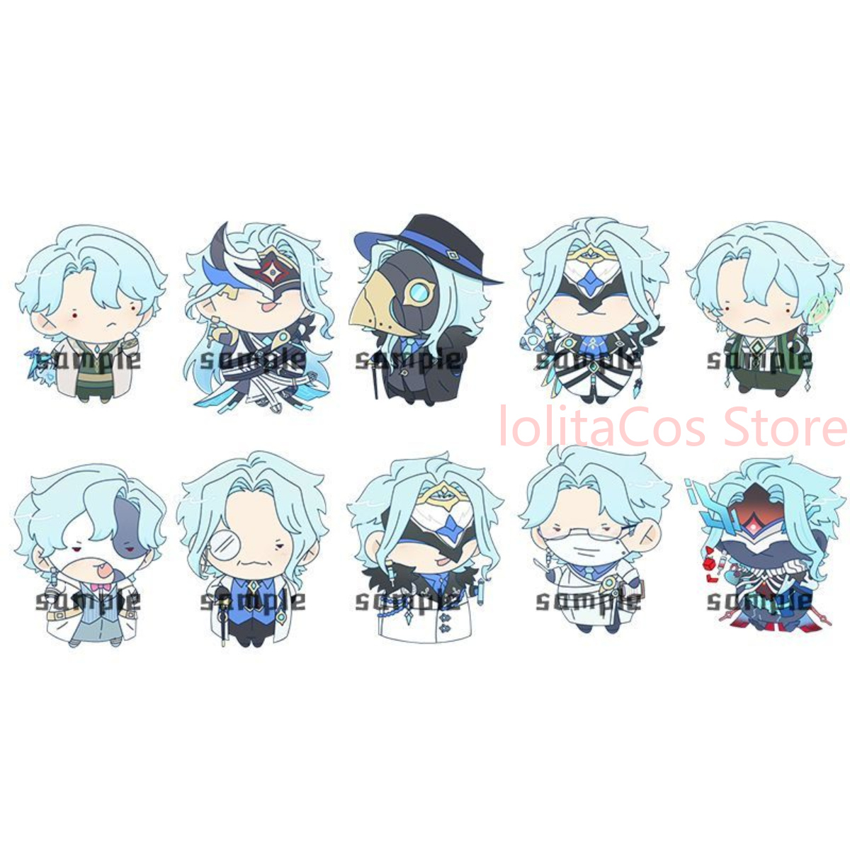 10 個原神インパクト イルドットーレ かわいいミニアクリル - Anime Cosplay Kawaii のレビューと価格