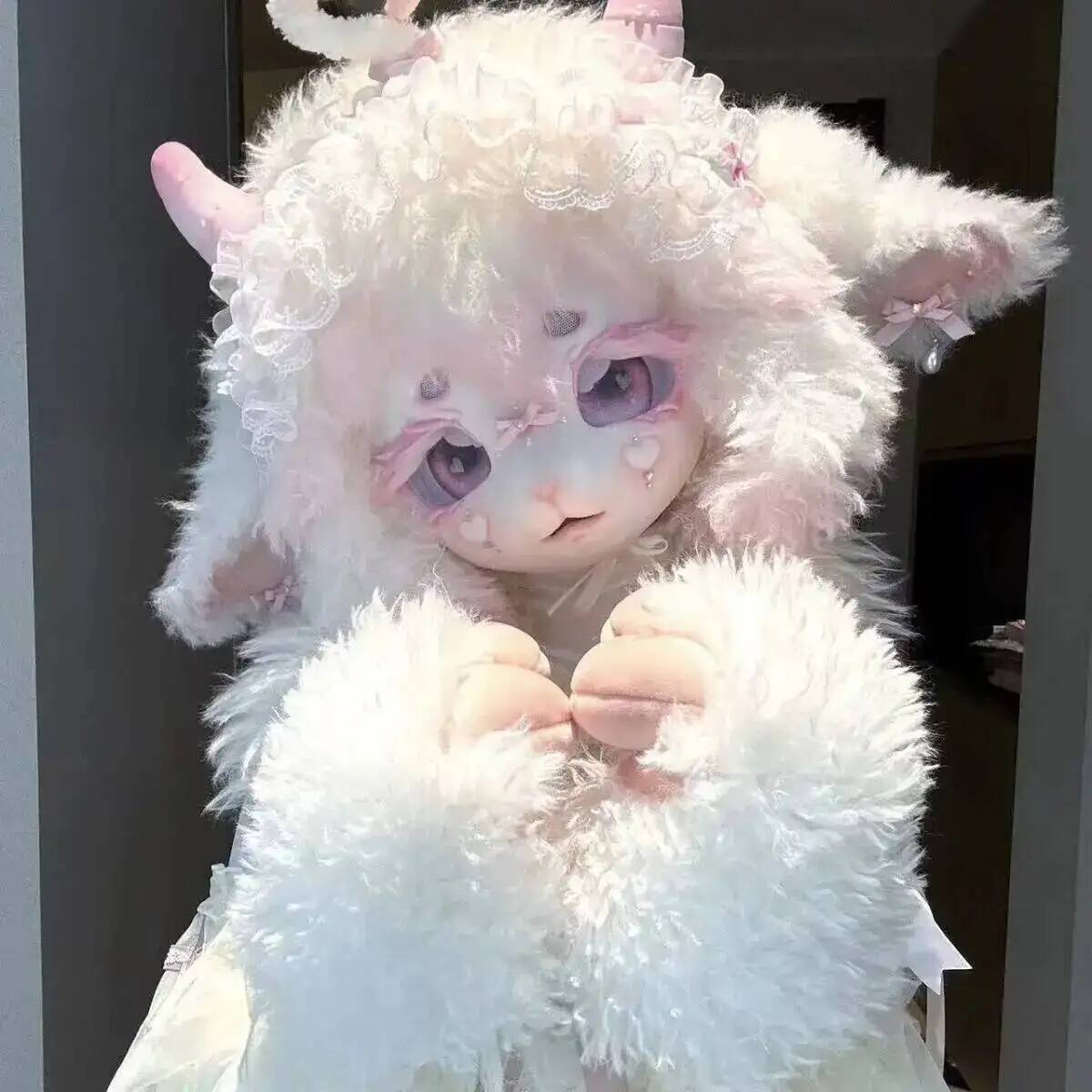 手作りキグフーリーコスチュームヘッド　可愛い羊/子羊ケモノマ - Anime Cosplay Lolita のレビューと価格