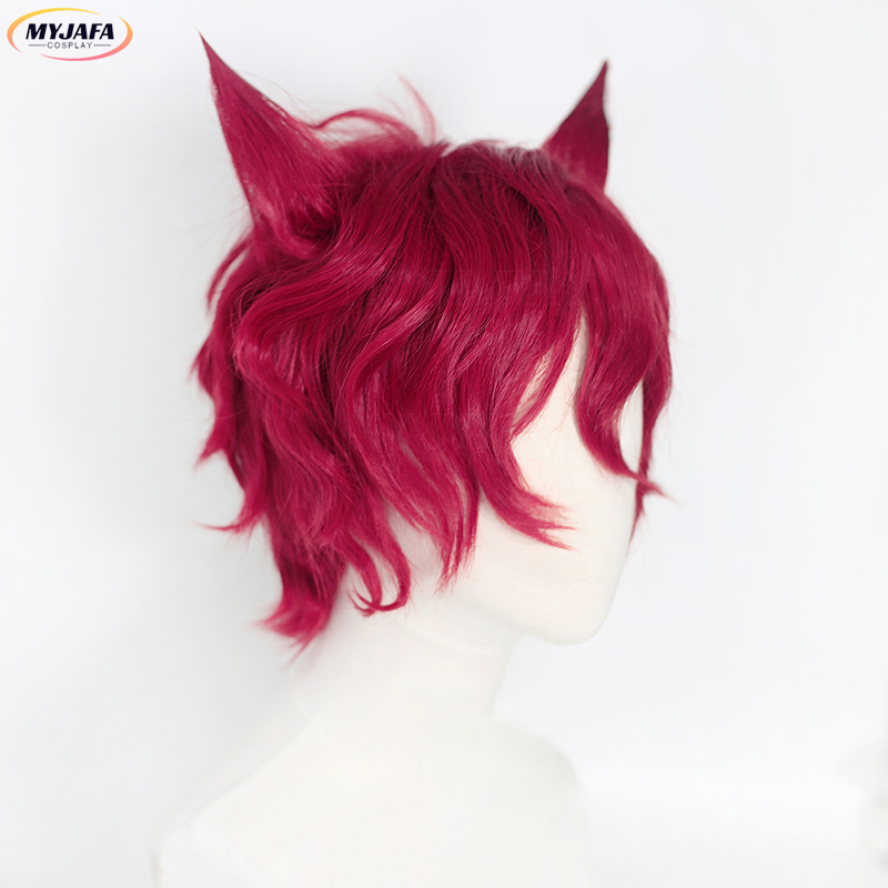 Sett コスプレウィッグ ゲーム LOL ハートスティール - Anime Cosplay With Red Hair のレビューと価格