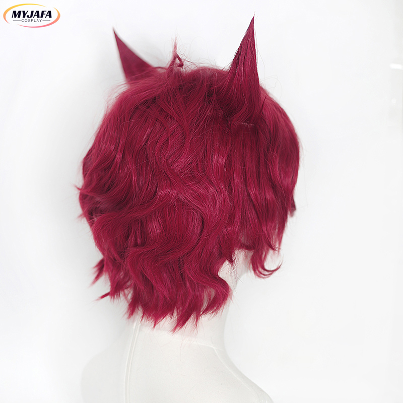 Sett コスプレウィッグ ゲーム LOL ハートスティール - Anime Cosplay With Red Hair のレビューと価格