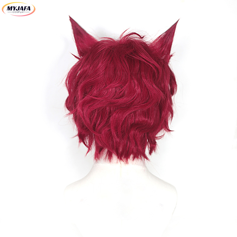 Sett コスプレウィッグ ゲーム LOL ハートスティール - Anime Cosplay With Red Hair のレビューと価格