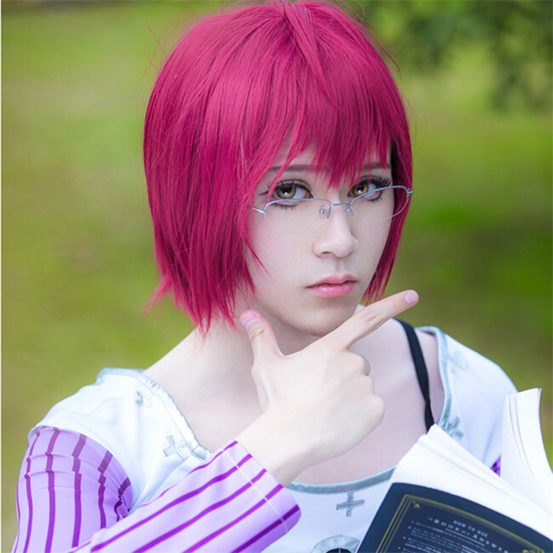 アニメゴートの欲望の罪ゴウザー コスプレウィッグ ショート  - Anime Cosplay With Red Hair のレビューと価格