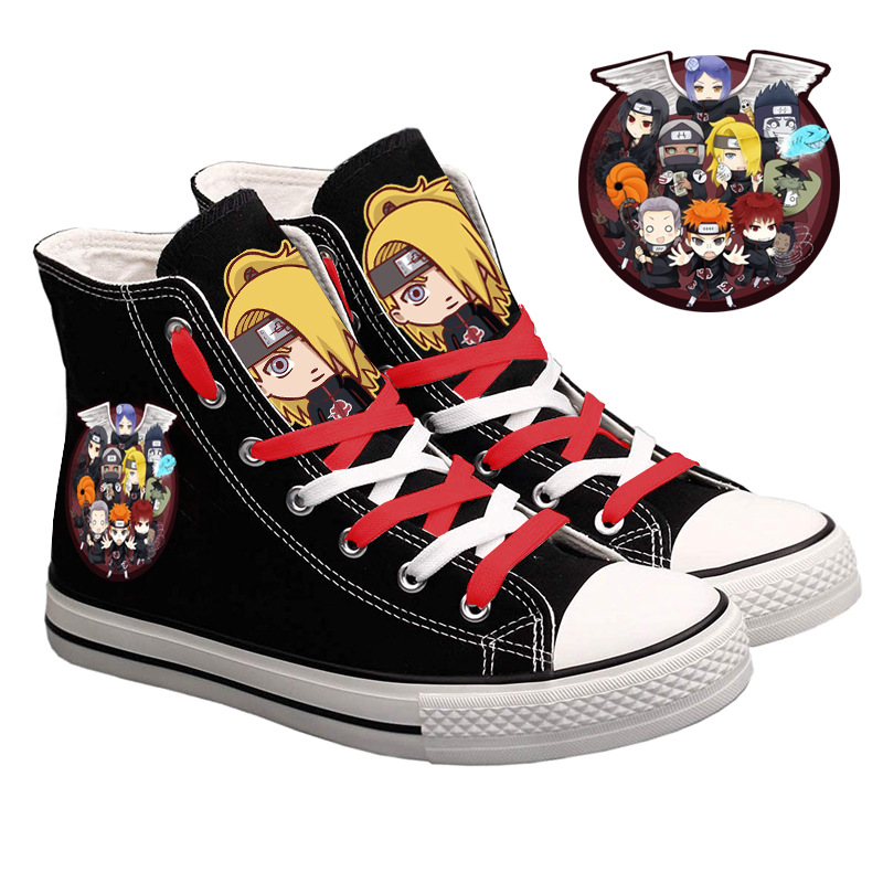 うずまきナルト ハイトップ キャンバス シューズ 男性と女性 - Anime Cosplay Girl Ideas のレビューと価格