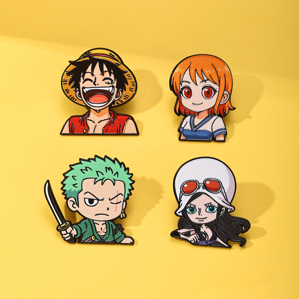 ルフィソロンロビナナミアニメエナメルピンラペルピンマンガブロ - Anime Cosplay Luffy のレビューと価格