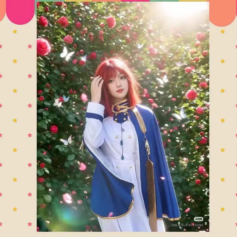 雪ゆきコスプレ衣装アニメ白雪姫赤髪のロールプレイスーツハロウ - Anime Cosplay With Red Hair のレビューと価格