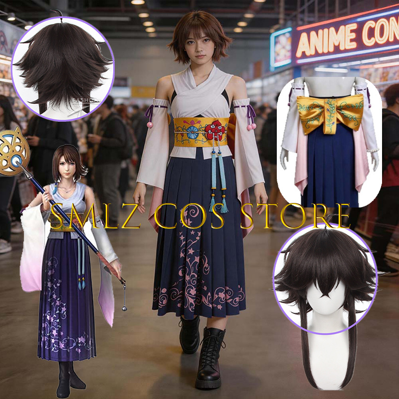 Smlz FFX ユナコスプレアニメ FF10 X 衣装女性 - Anime Cosplay Dress のレビューと価格