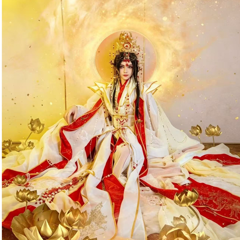 天官が喜びの神である謝憐を祝福するための王冠を戴く王子様の古 - Anime Cosplay Costumes のレビューと価格