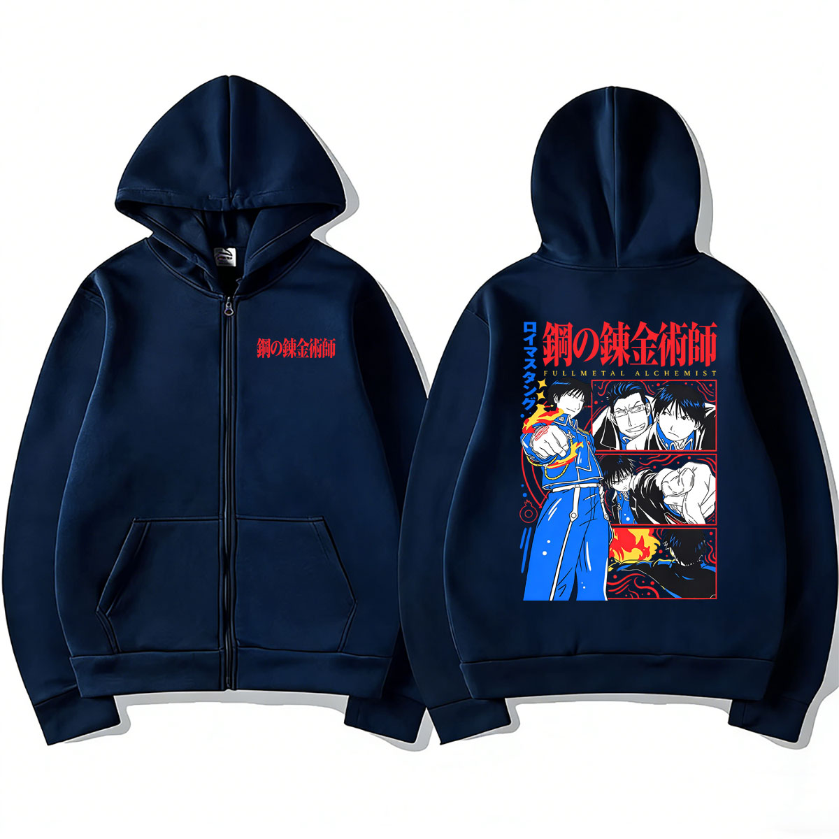 アニメ鋼の錬金術師ジッパーパーカーマンガロイ・マスタングジッ - Fullmetal Alchemist Coat のレビューと価格