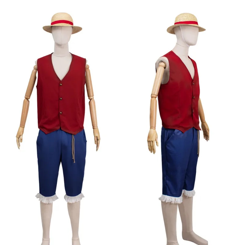 ▶ ❤ 映画ルフィコスプレ衣装アニメモンキー D ルフィコス - Anime Cosplay Luffy のレビューと価格