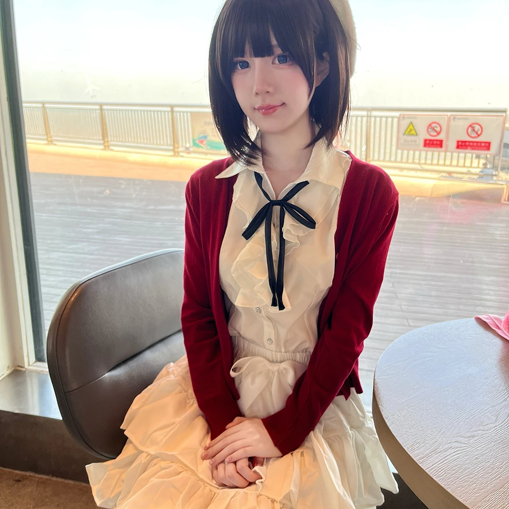 女の子赤いコートシャツスカートセットロリータ制服服アニメ「無 - Anime Cosplay Lolita のレビューと価格