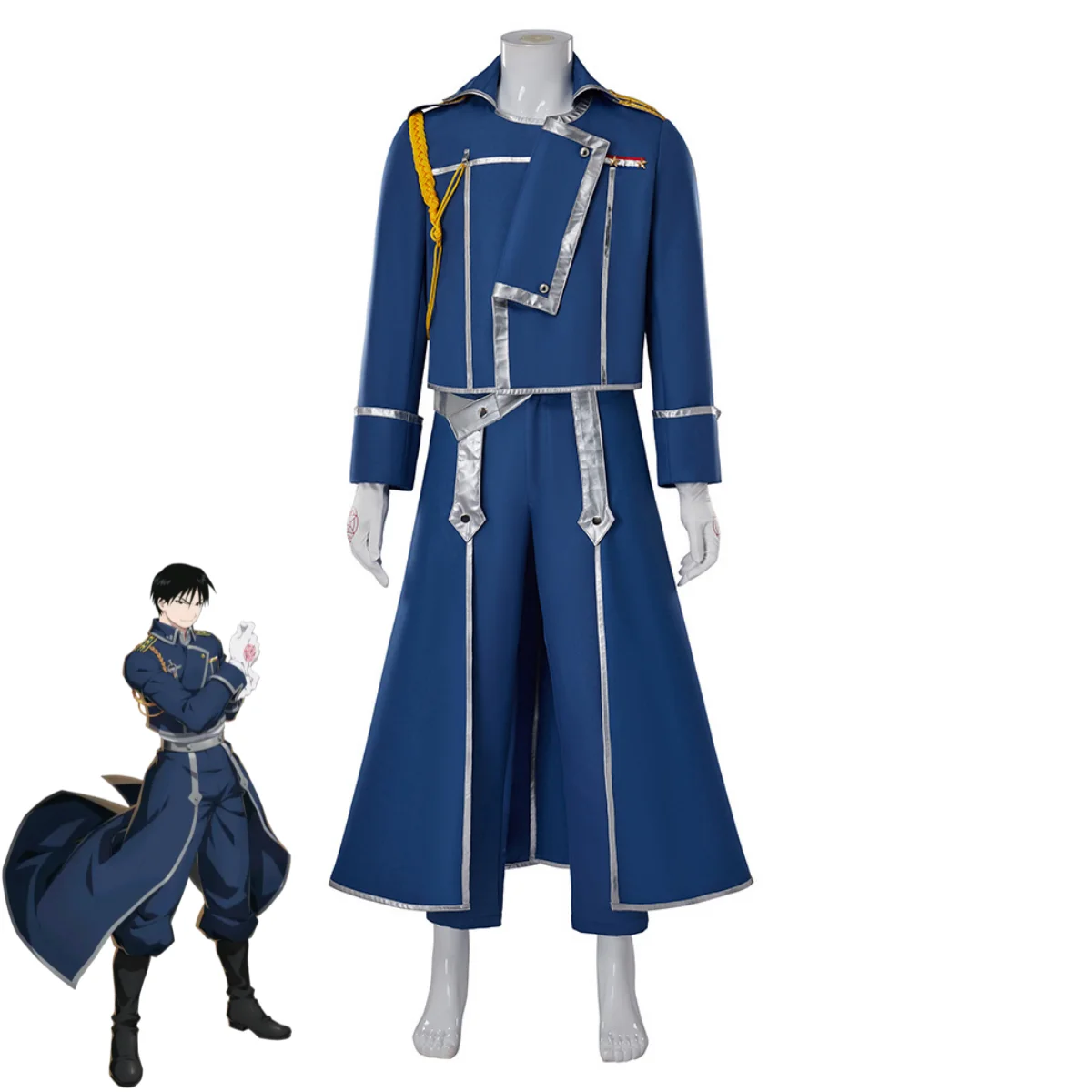 アニメ鋼の錬金術師ロイ・マスタングコスプレ衣装成人男性ハロウ - Fullmetal Alchemist Coat のレビューと価格