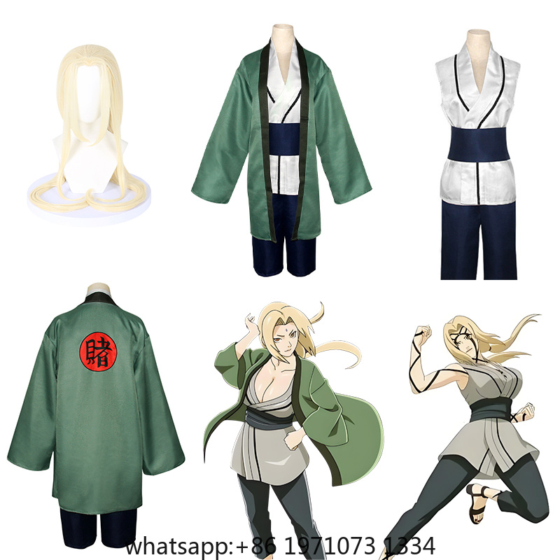 綱手コスプレ衣装アニメ漫画女の子女性着物クリスマスウィッグハ - Cosplay Anime Tsunade のレビューと価格