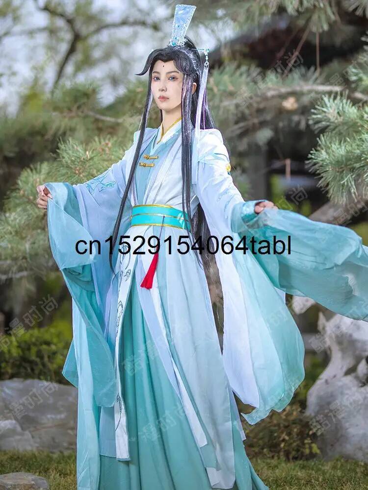 新天官慈福風師清玄コスプレ衣装漢服セット天官の祝福付きハロウ - Anime Cosplay Costumes のレビューと価格