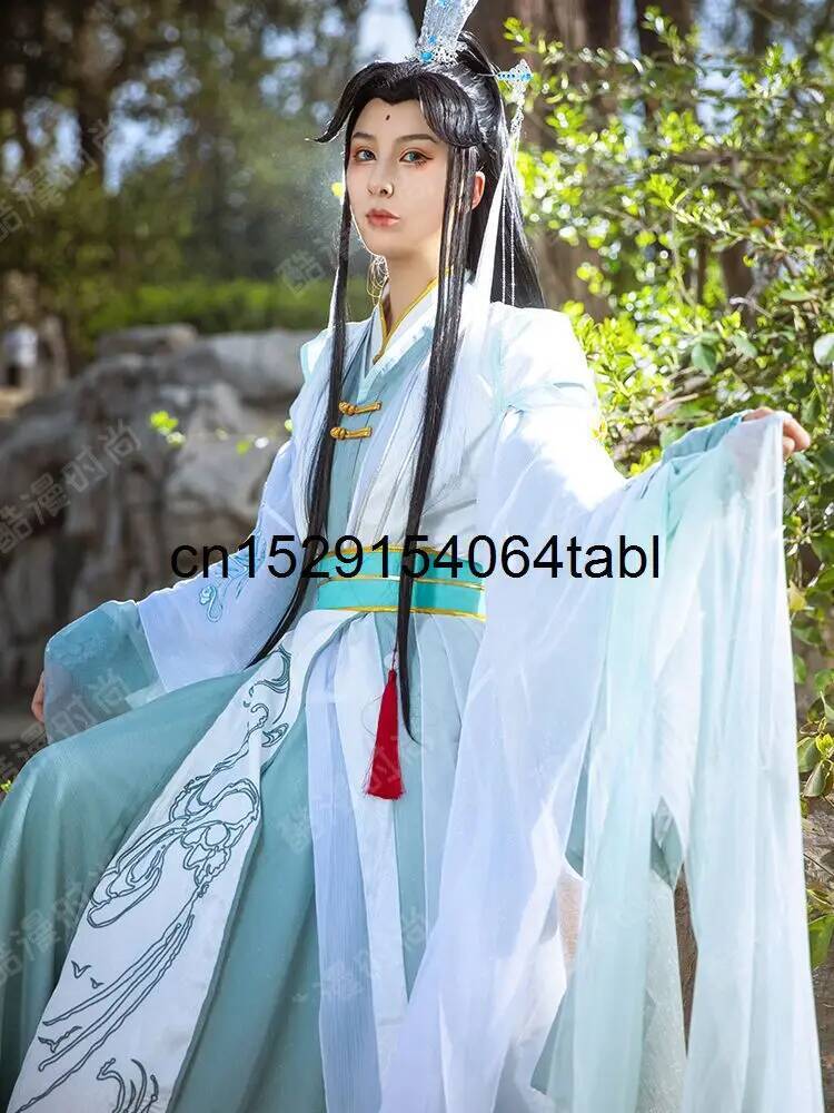 新天官慈福風師清玄コスプレ衣装漢服セット天官の祝福付きハロウ - Anime Cosplay Costumes のレビューと価格