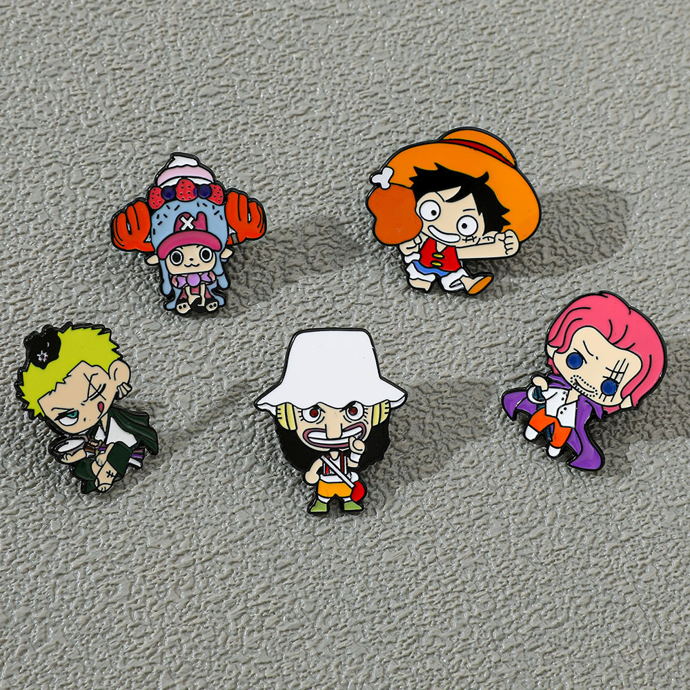 5 個クリエイティブアニメブローチハンサムモンキー D. ル - Anime Cosplay Luffy のレビューと価格