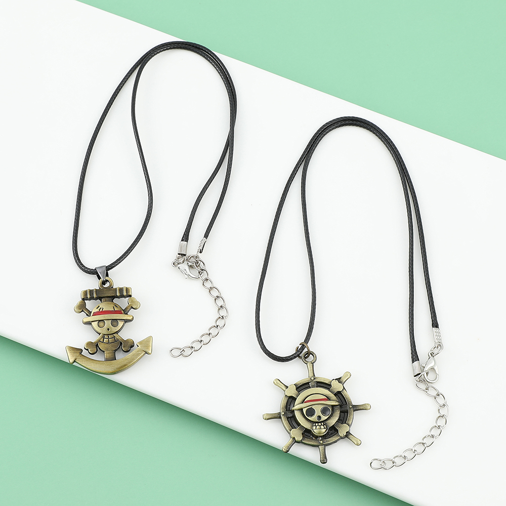ワンピース スカルロゴネックレス - モンキー・D・ルフィ  - Anime Cosplay Luffy のレビューと価格