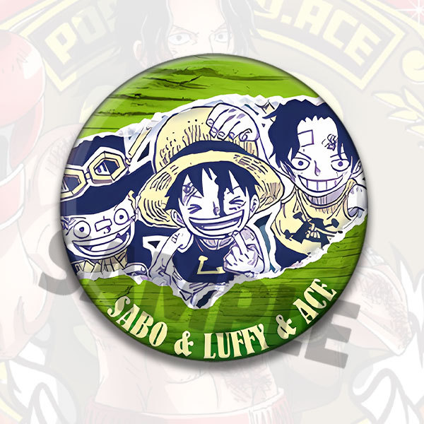 ワンピースアニメグッズ ルフィ エース ロウ パッチバッジ  - Anime Cosplay Luffy のレビューと価格