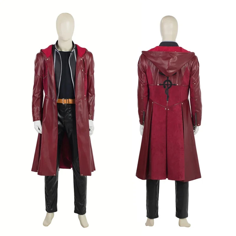 アニメコス鋼の錬金術師エドワード・エルリックコスプレ衣装赤革 - Fullmetal Alchemist Coat のレビューと価格
